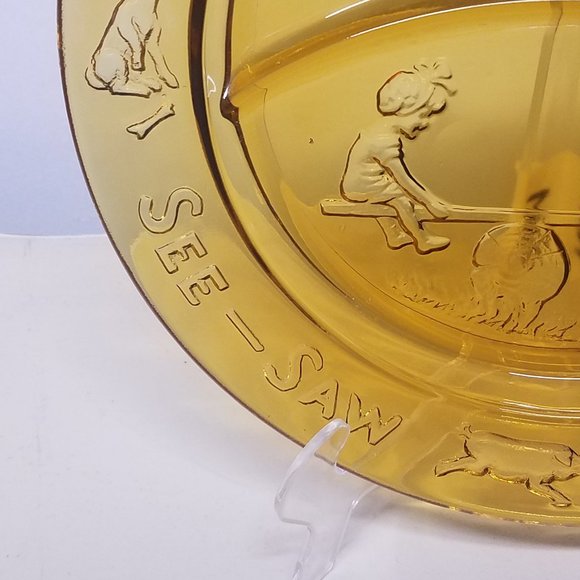 Tiara Amber Nursery Rhyme 3 Piece Dish Set Mug, Bowl & Plate w/ Original Box - Picture 5 of 16